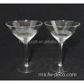 Custom Crystal Clear Stem Cocktails Martini Glass